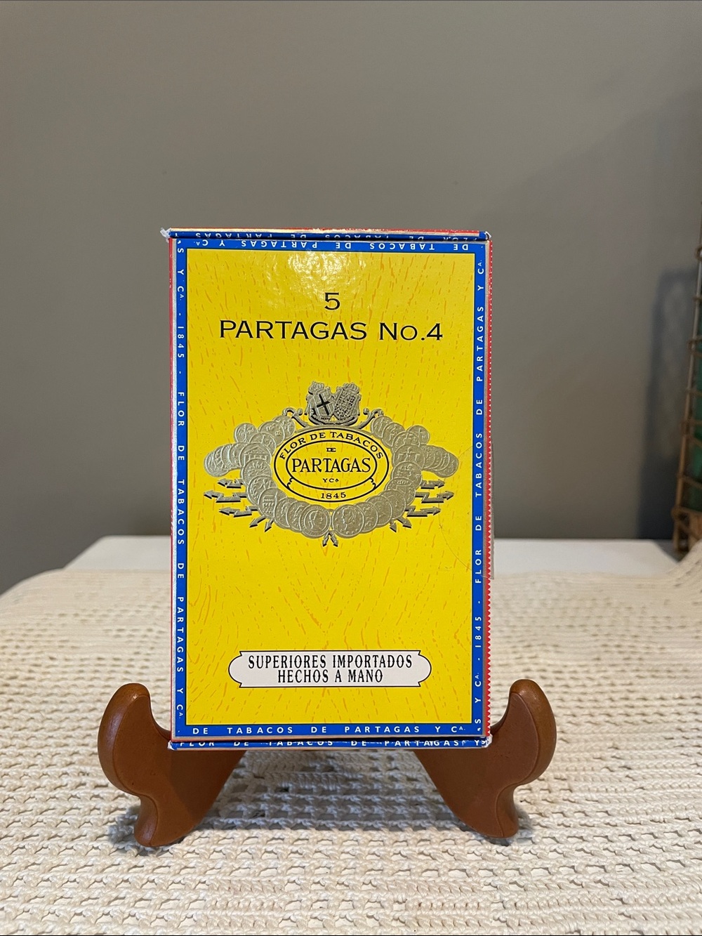 Partagas No.4 Cigar Box - Yellow
